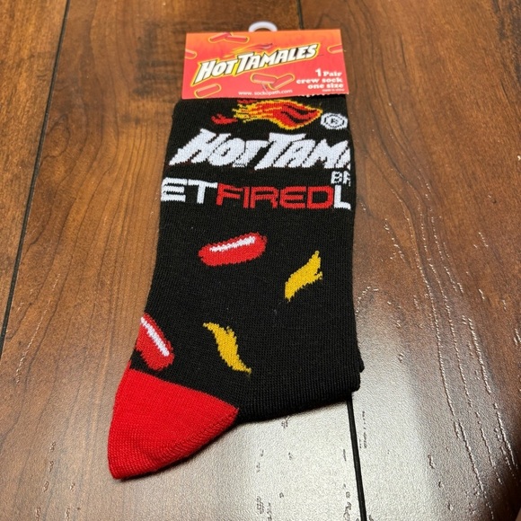 Hot Tamales Crazy Food Socks Unisex Men 8-12 Women 9-14 NWT Gift Fun 3/$20 - Picture 4 of 6